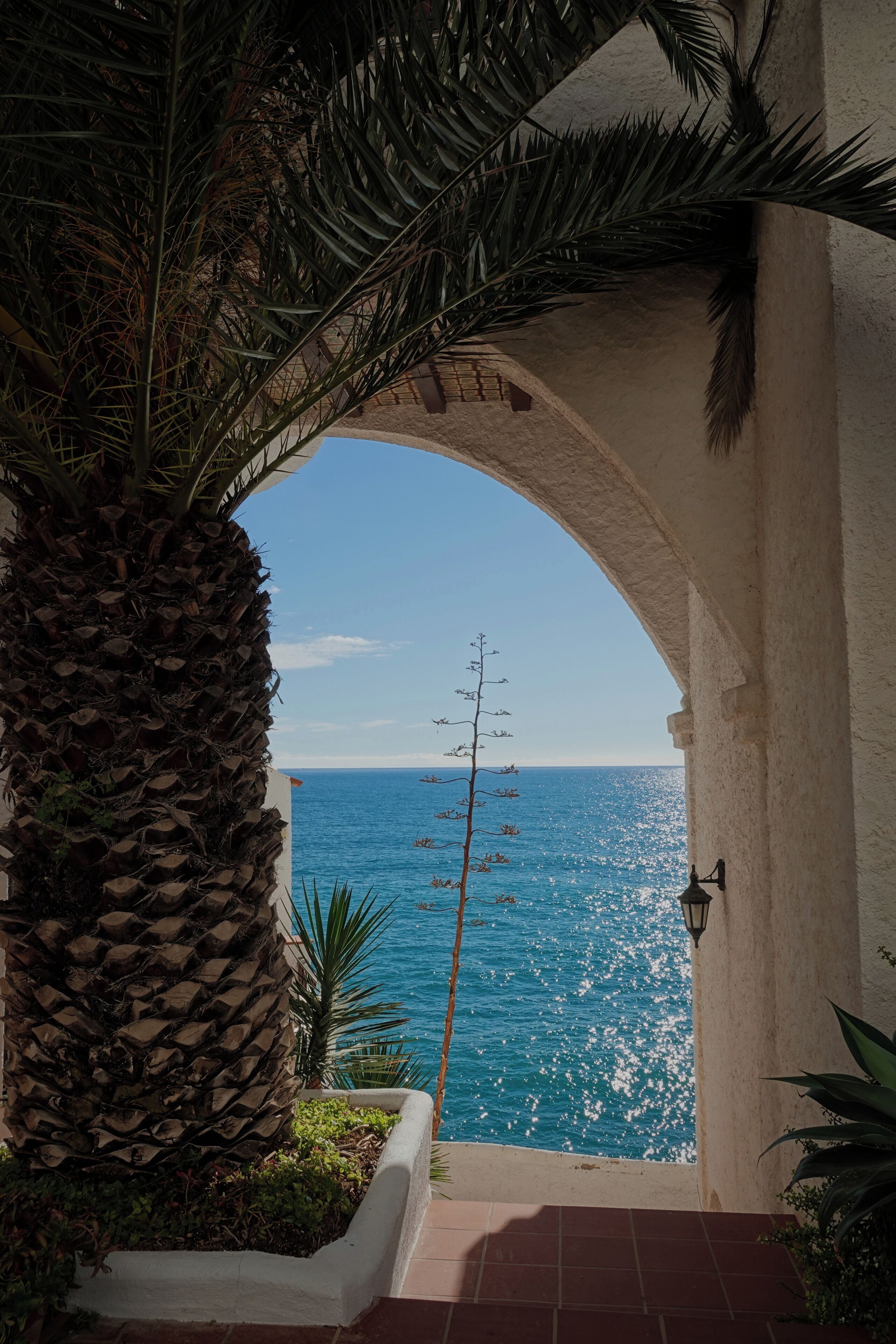In front of the sea in Sitges