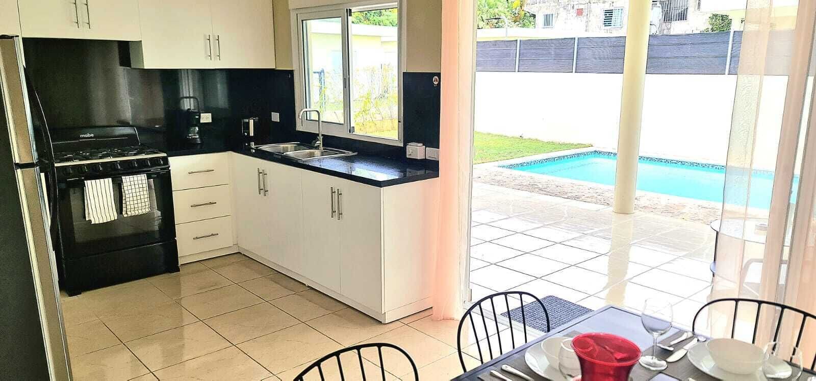 House with private pool.