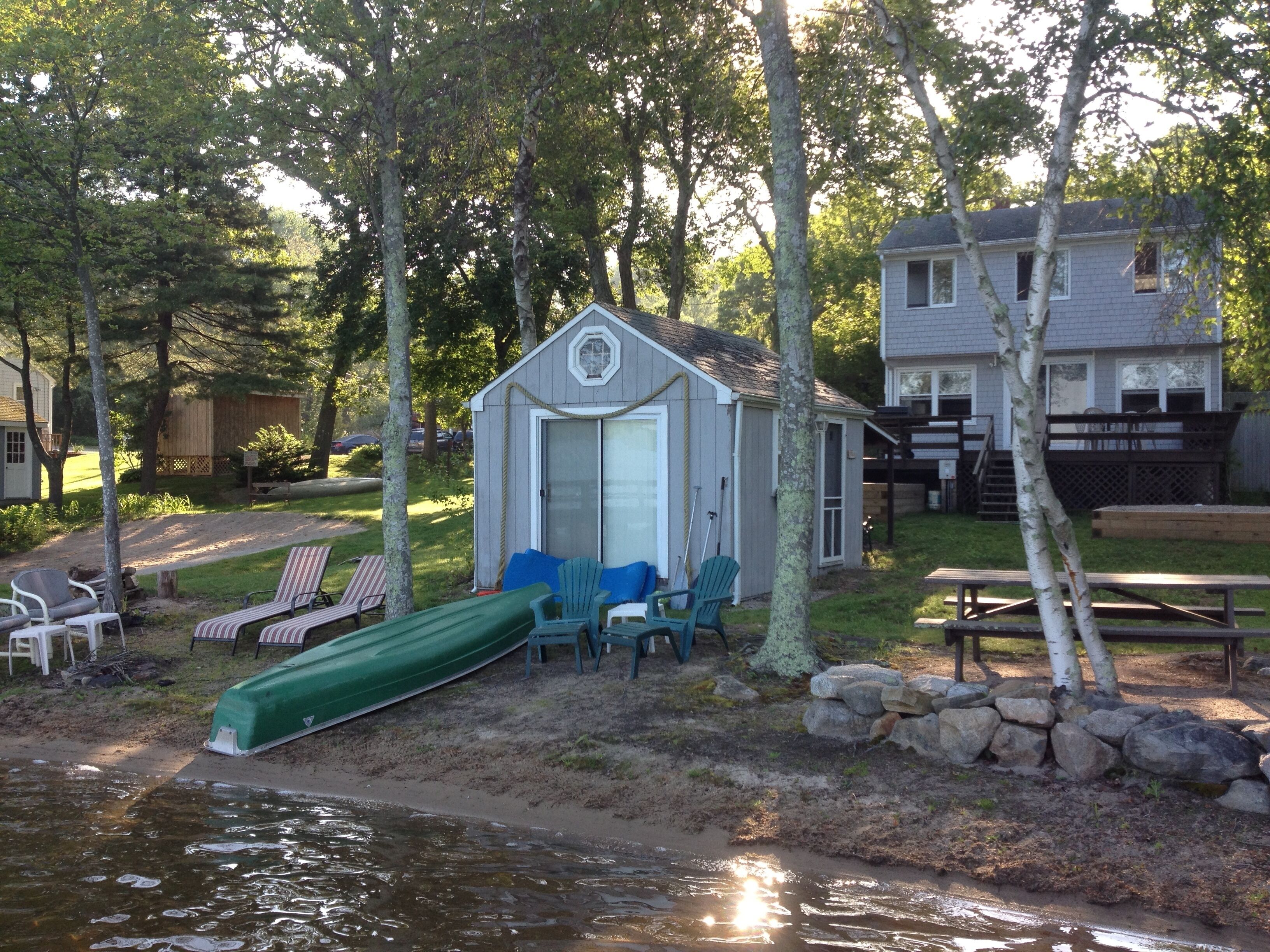 Beachfront on Indian Lake! Sandy beach, dock, family and pet friendly!