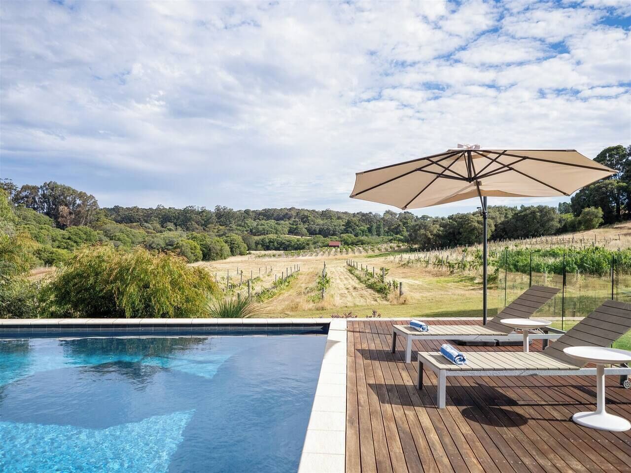 Sophies Vineyard Sprawling Scenery with Pool