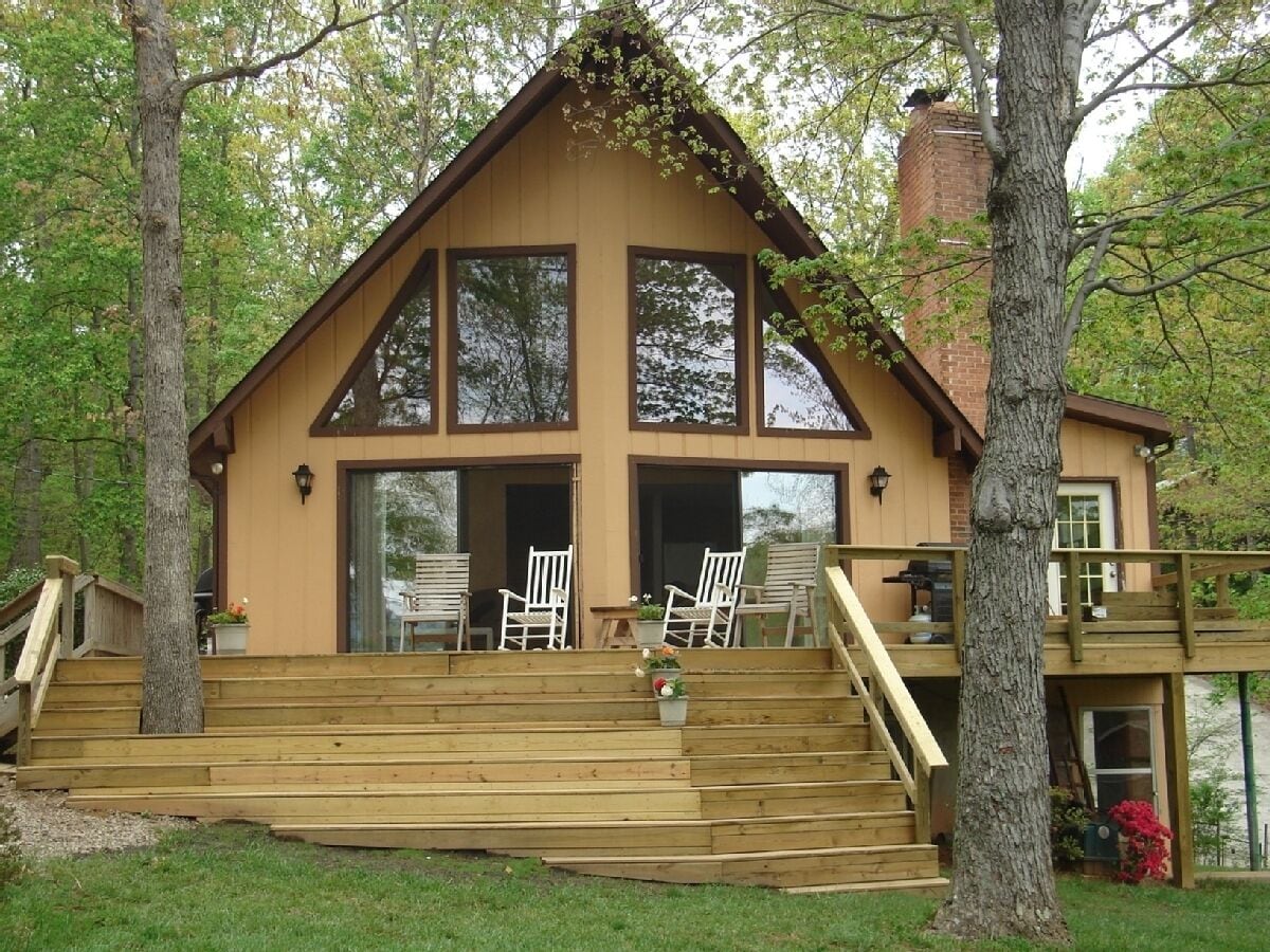 Smith Mountain Lake home with beautiful views & great swimming off private dock