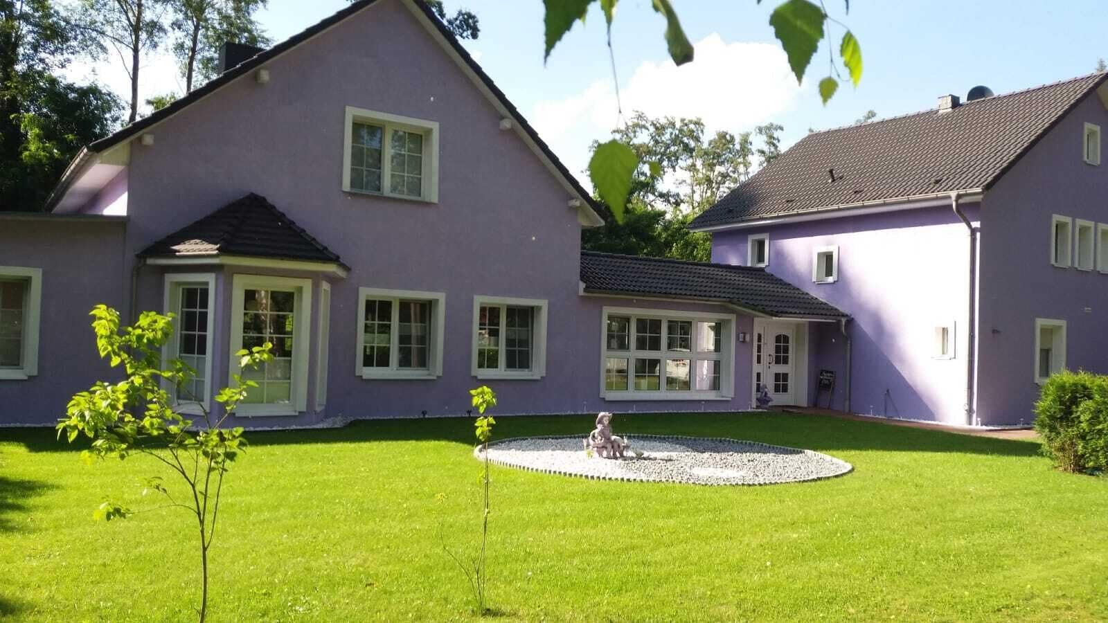 Salt apartment butterfly between forest & lake